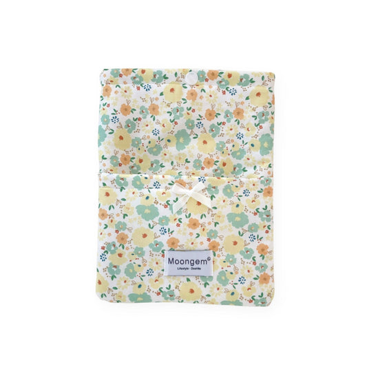 Book & Kindle Sleeve - Green Yellow Floral