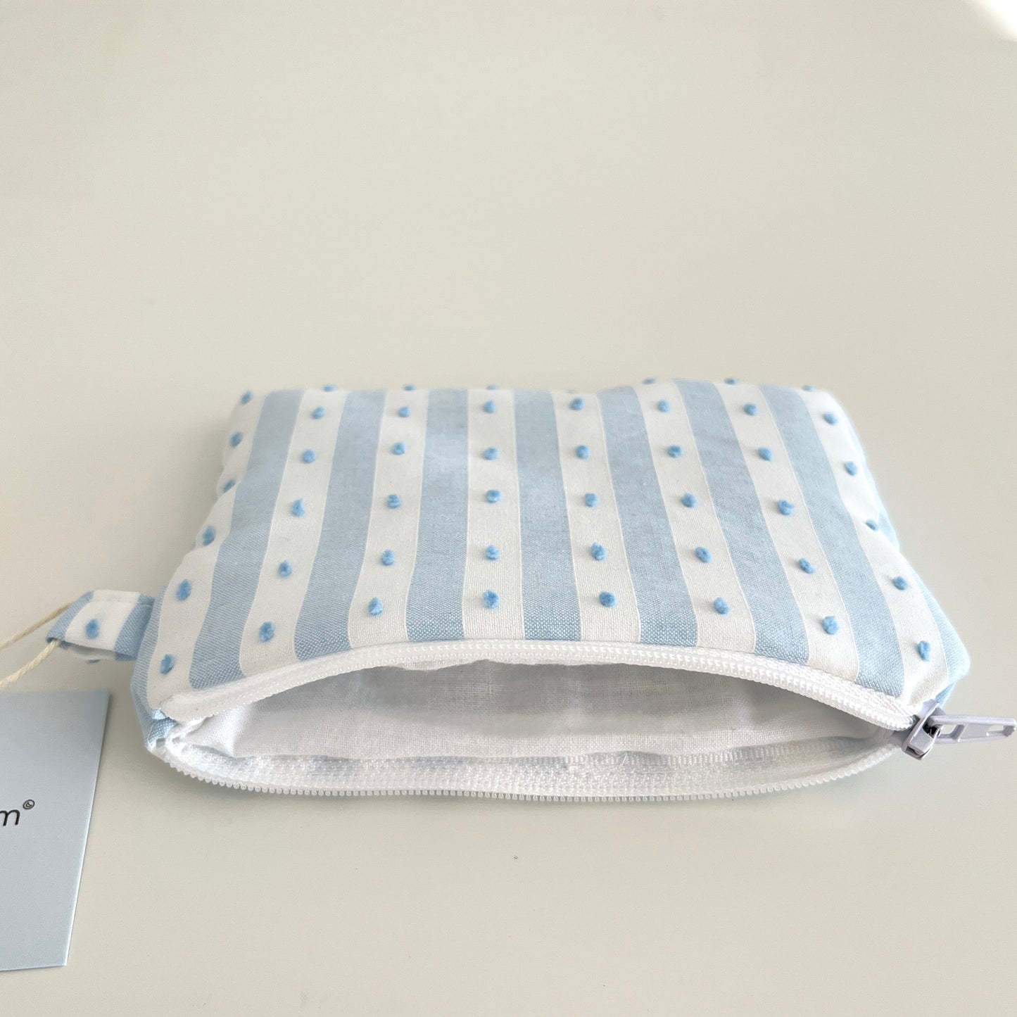 Flat Pouch Blue Stripe