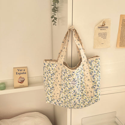 Tote Bag Fresh & Natural Blue Floral