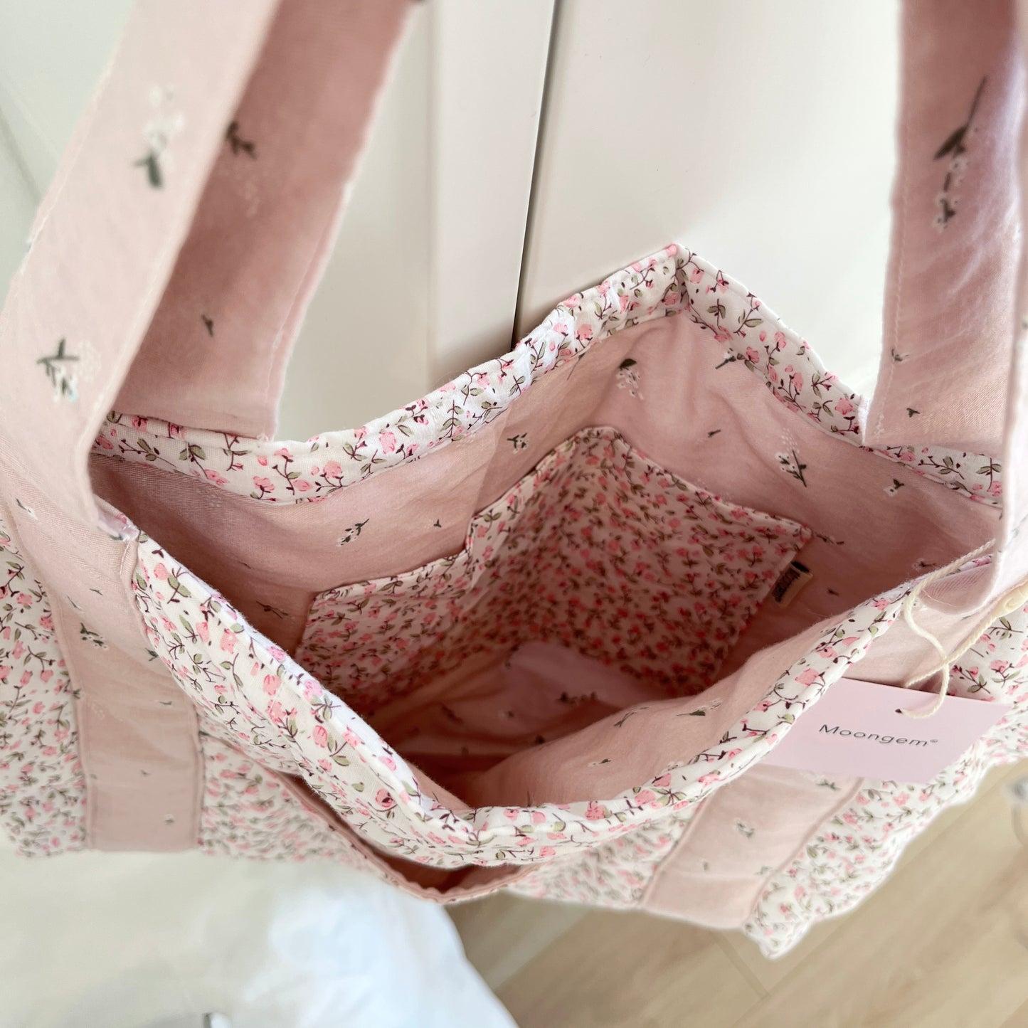 Tote Bag Gentle Pink Floral