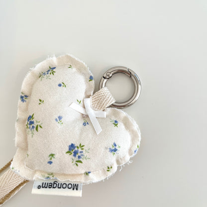 Keychain & Wristlet Rural Vibe Blue Floral