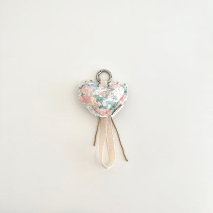 Keychain & Wristlet Pastel Pink Green Floral