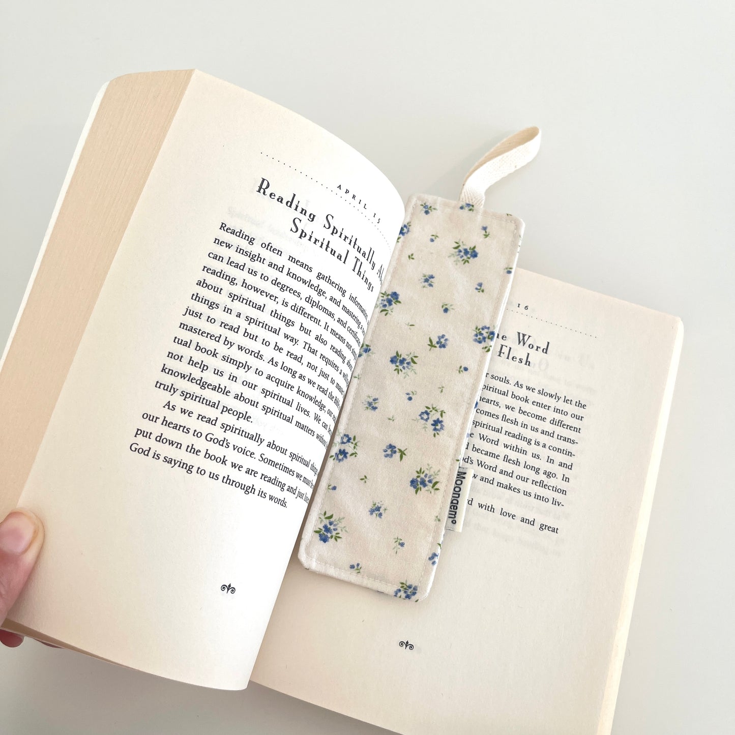 Bookmark Rural Vibe Blue Floral