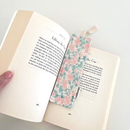 Bookmark Pastel Pink Green Floral