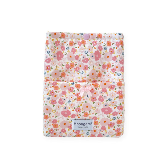 Book & Kindle Sleeve - Orange-pink Print