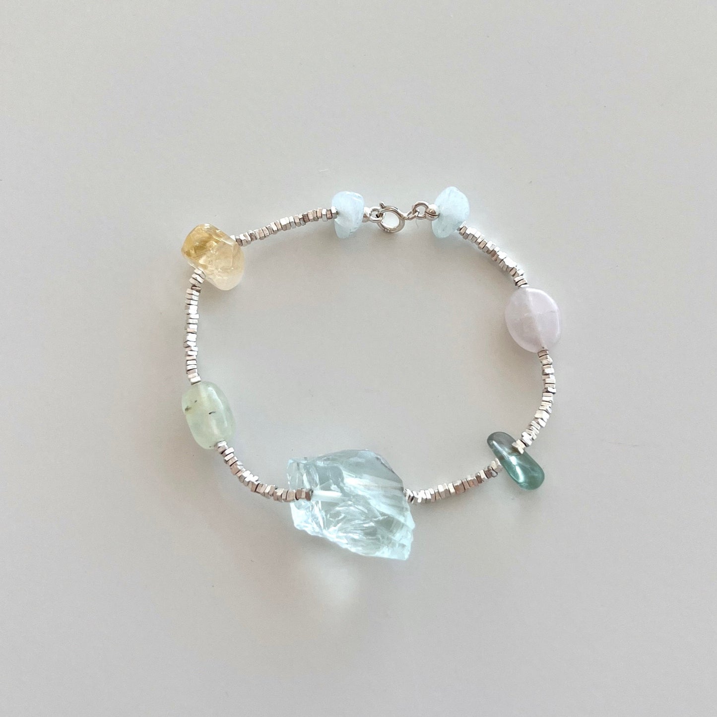 Rose Quartz & Citrine Ocean Bracelet