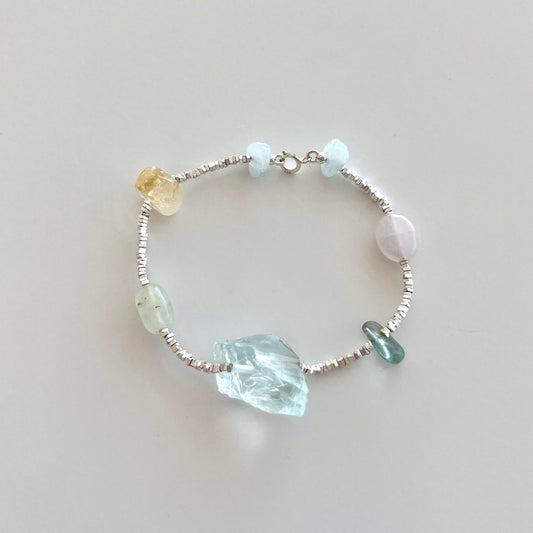 Rose Quartz & Citrine Ocean Bracelet