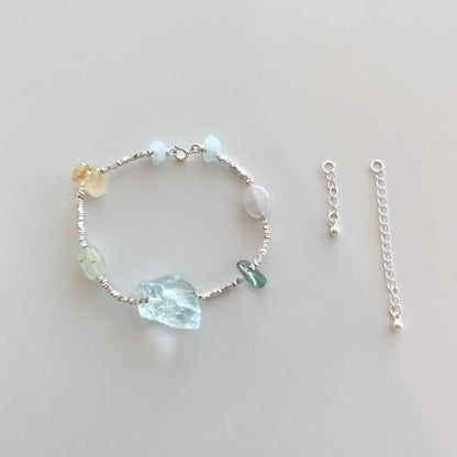 Rose Quartz & Citrine Ocean Bracelet