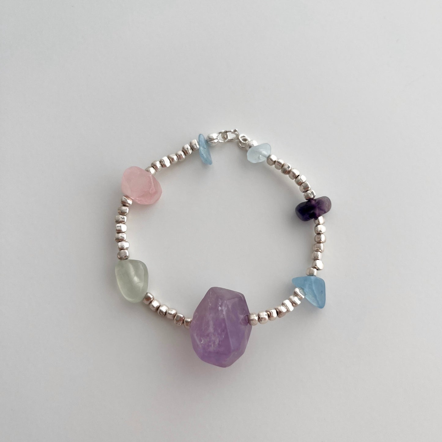 Amethyst & Rose Quartz Bracelet